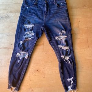 american eagle CURVY high rise jeggings